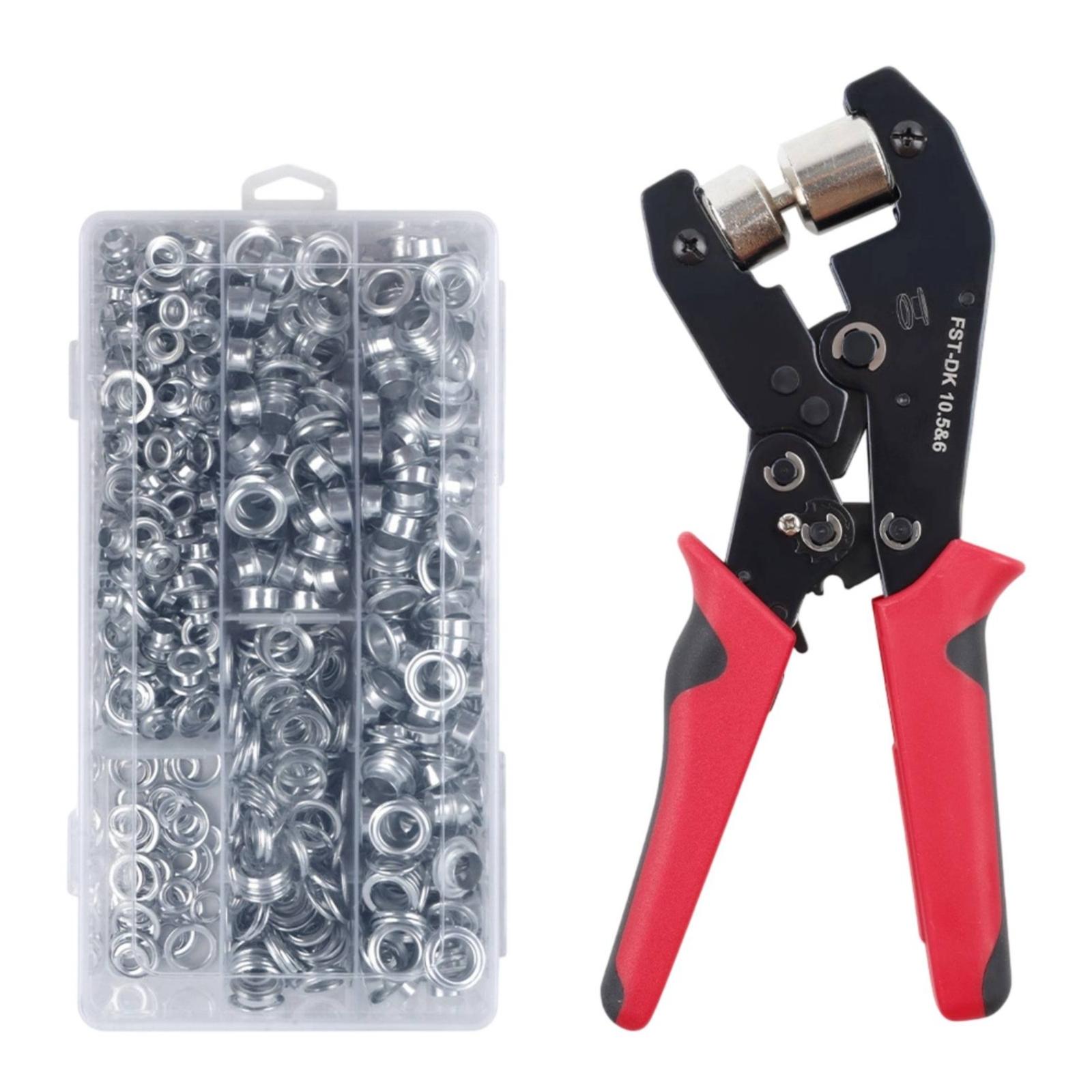Leatherwork Eyelets - Grommet Halka Pense Seti, Kendinden Kilitli,
