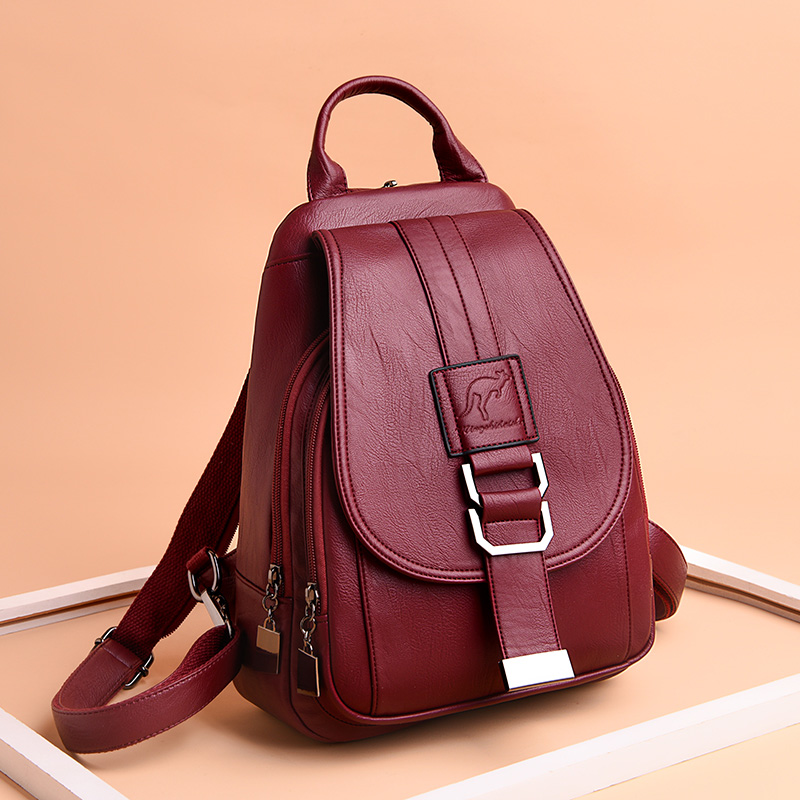 Leather Work Backpack - Sıcak 6 renk kadın sırt kadın