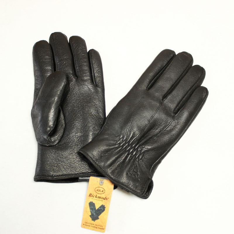 Leather Work Winter Gloves - Erkek Kışlık Sıcak Kalınlaştırılmış Eldivenler Siyah