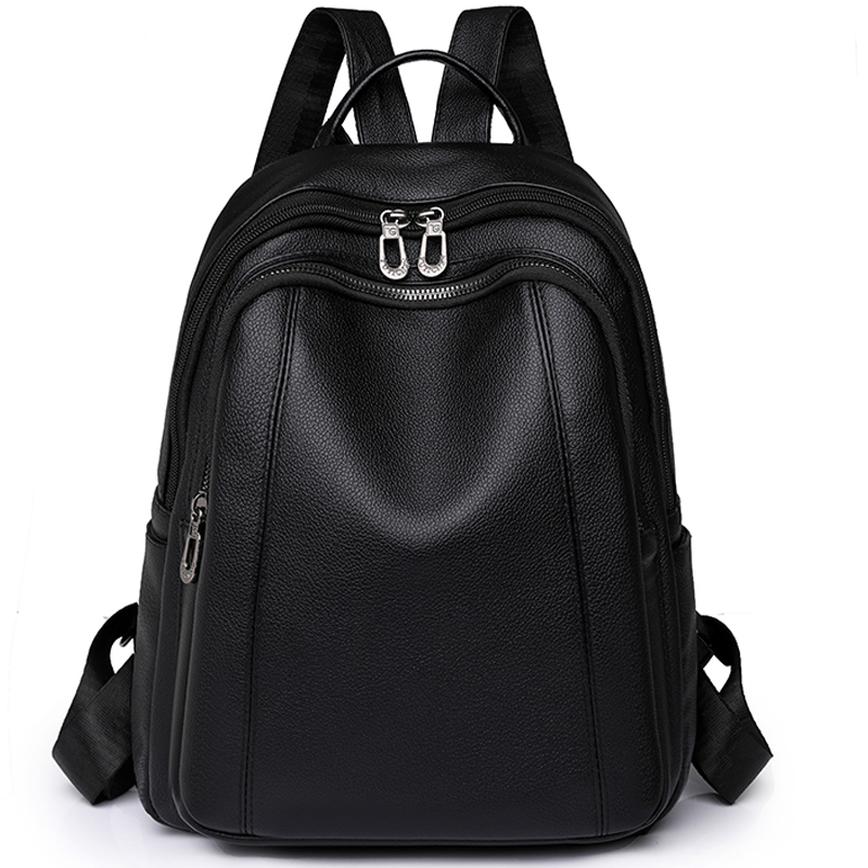 Leather Work Backpack - Yüksek Kaliteli Deri Sırt Çantası Kadın