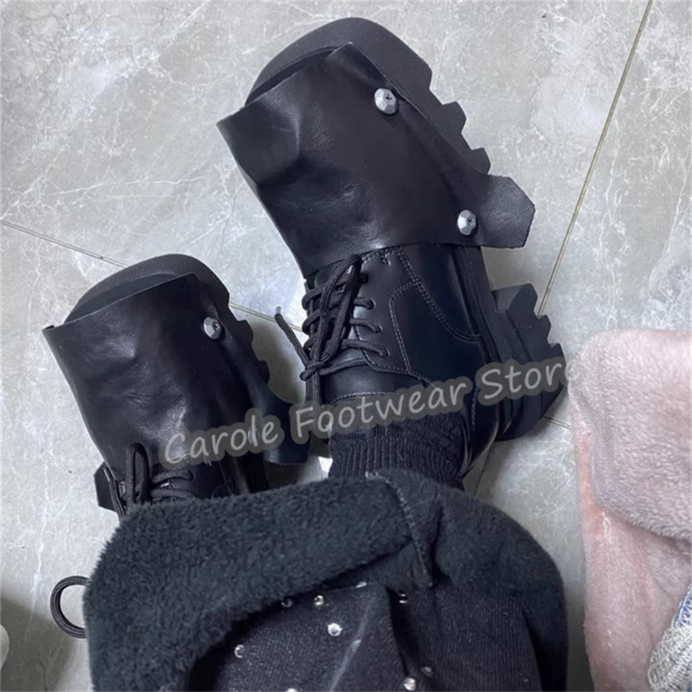 Erkekler için Moda Kare Burunl - Leatherwork Rivets incelemesi ve fiyatı