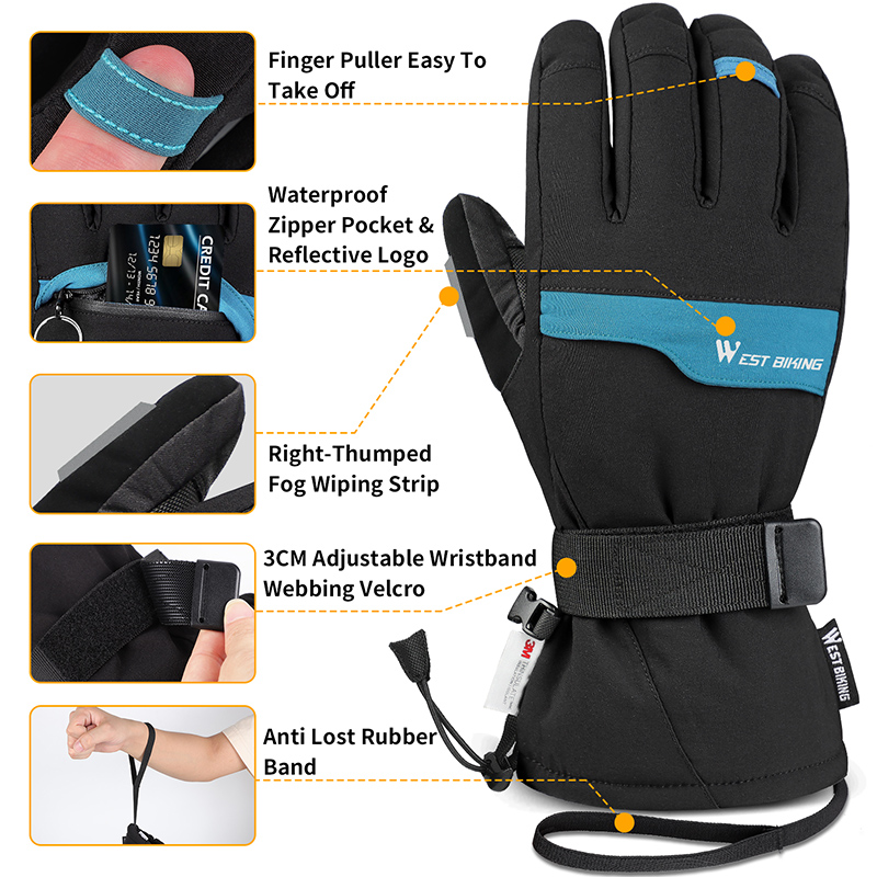 Batı bisiklet kış 2 Pairs takı - Leather Work Winter Gloves incelemesi ve fiyatı