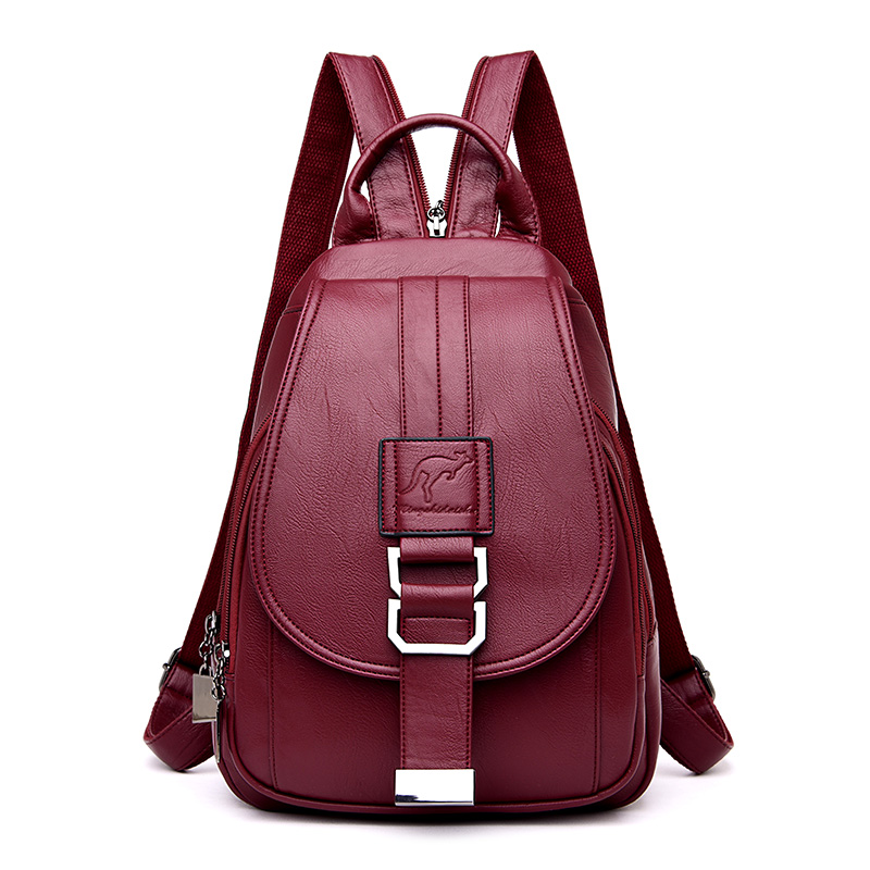 Sıcak 6 renk kadın sırt kadın  - Leather Work Backpack incelemesi ve fiyatı