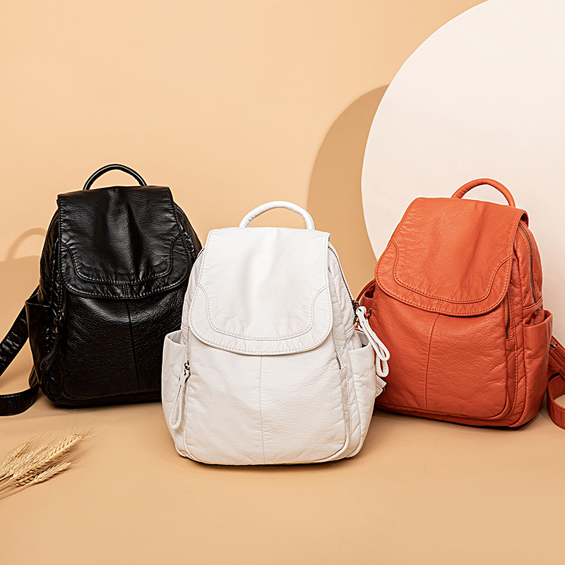 Kadın sırt çantası beyaz yıkan - Leather Work Backpack incelemesi ve fiyatı