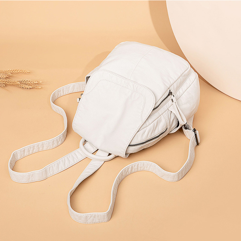 Kadın sırt çantası beyaz yıkan - Leather Work Backpack incelemesi ve fiyatı