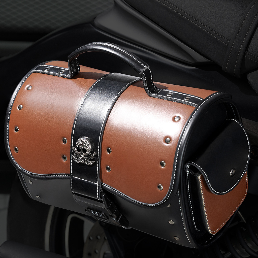 Vintage Kafatası Desenli Motos - Leatherwork Rivets incelemesi ve fiyatı