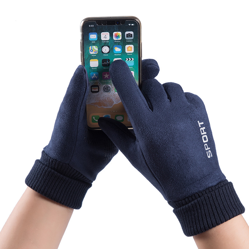 Erkekler kış süet deri peluş k - Leather Work Winter Gloves incelemesi ve fiyatı