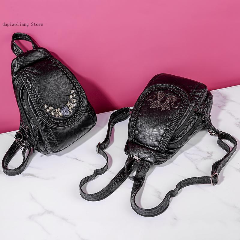 Kadın küçük göğüs çanta moda o - Leather Work Backpack incelemesi ve fiyatı
